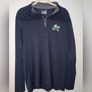 Under Armour Notre Dame Navy Quarter-Zip Size Small
